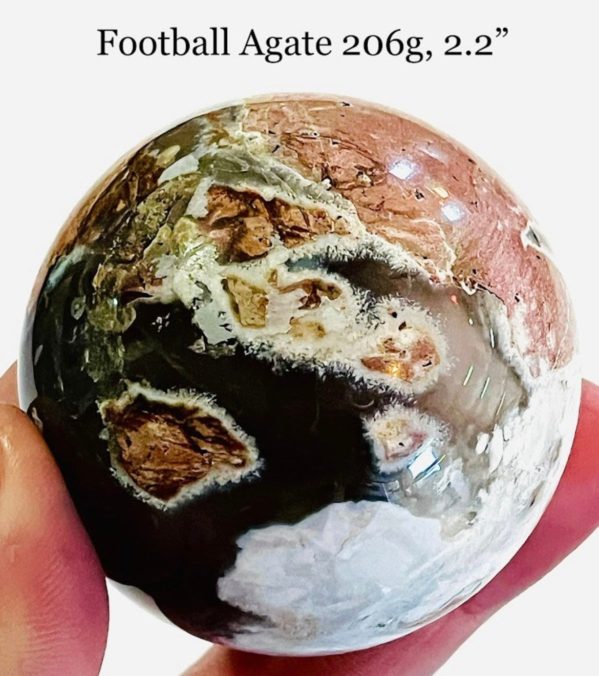 Football Agate Sphere