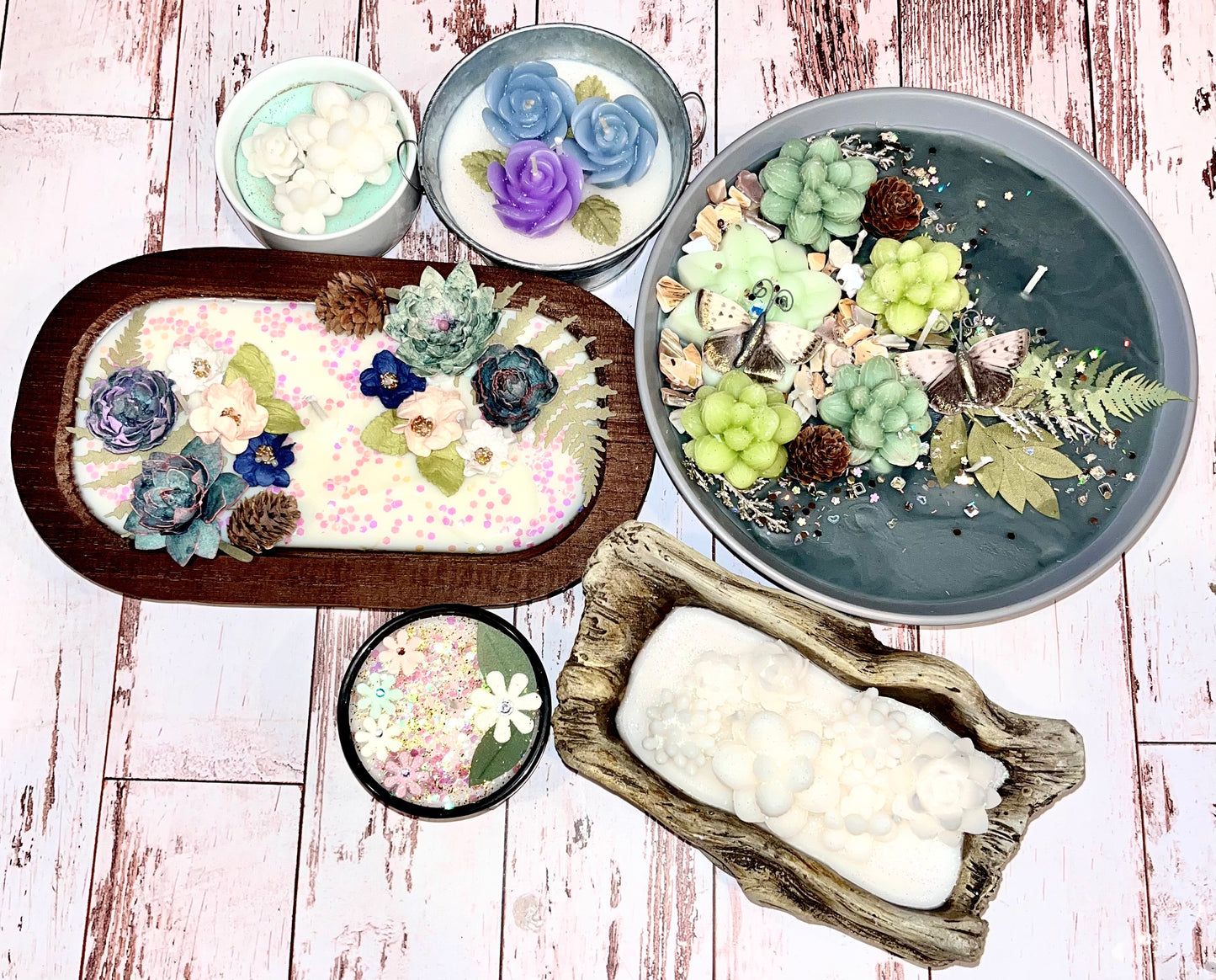 Magnolia Blossom Dough Bowl Candle