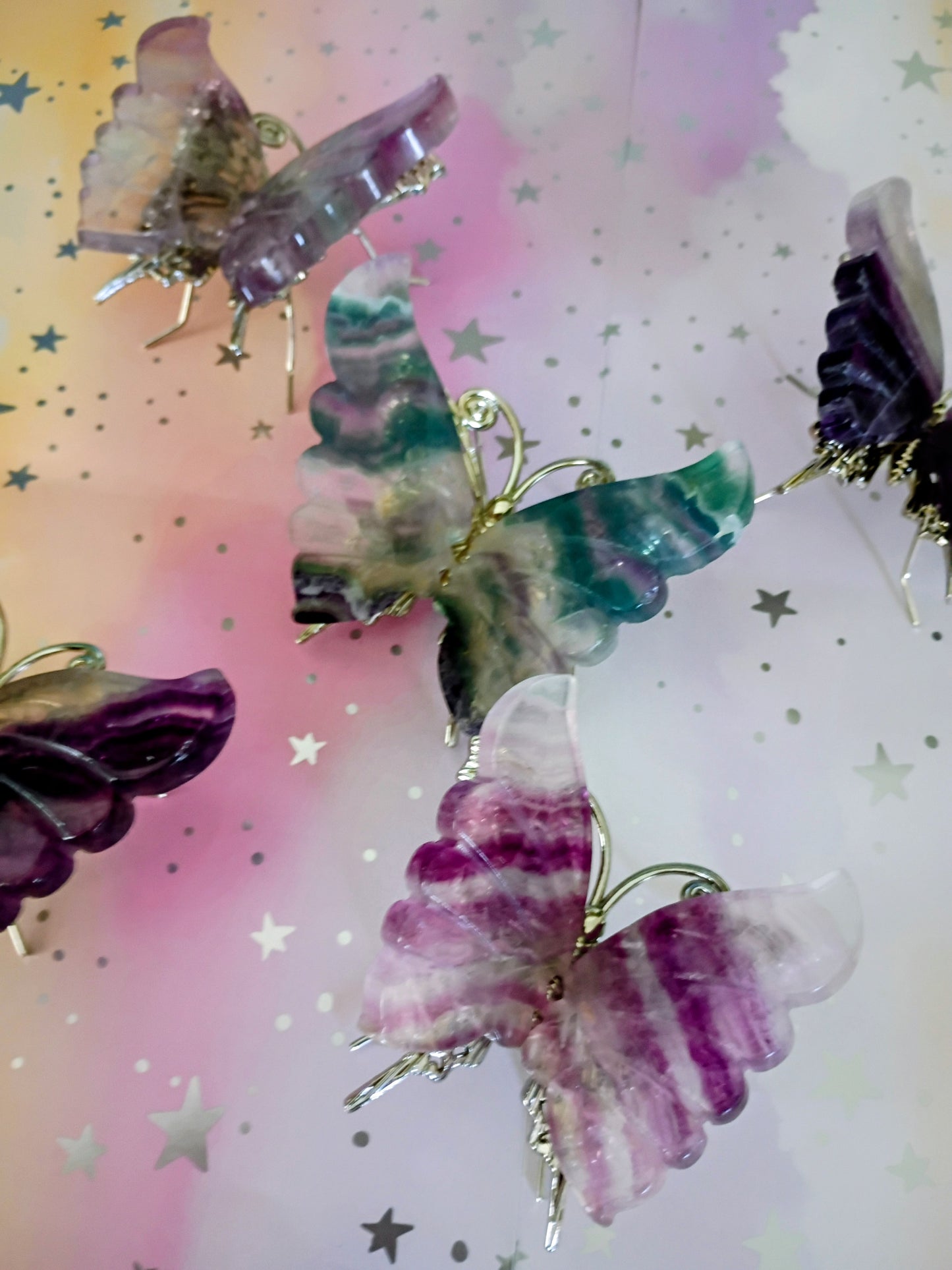 Purple Striped Fluorite Butterfly