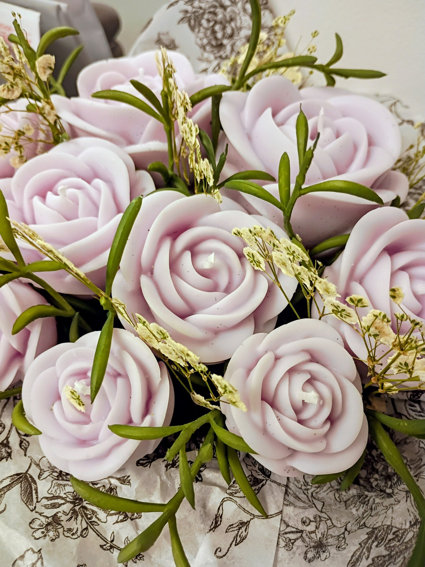 Purple Rose Bouquet, Pomelo Blossom 10 Votives