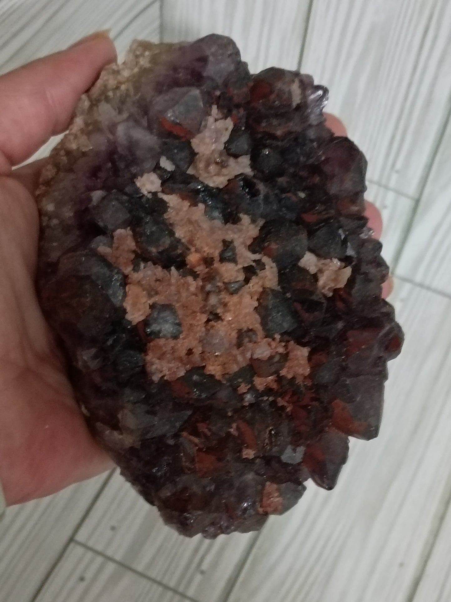 Black & Red Amethyst 460g