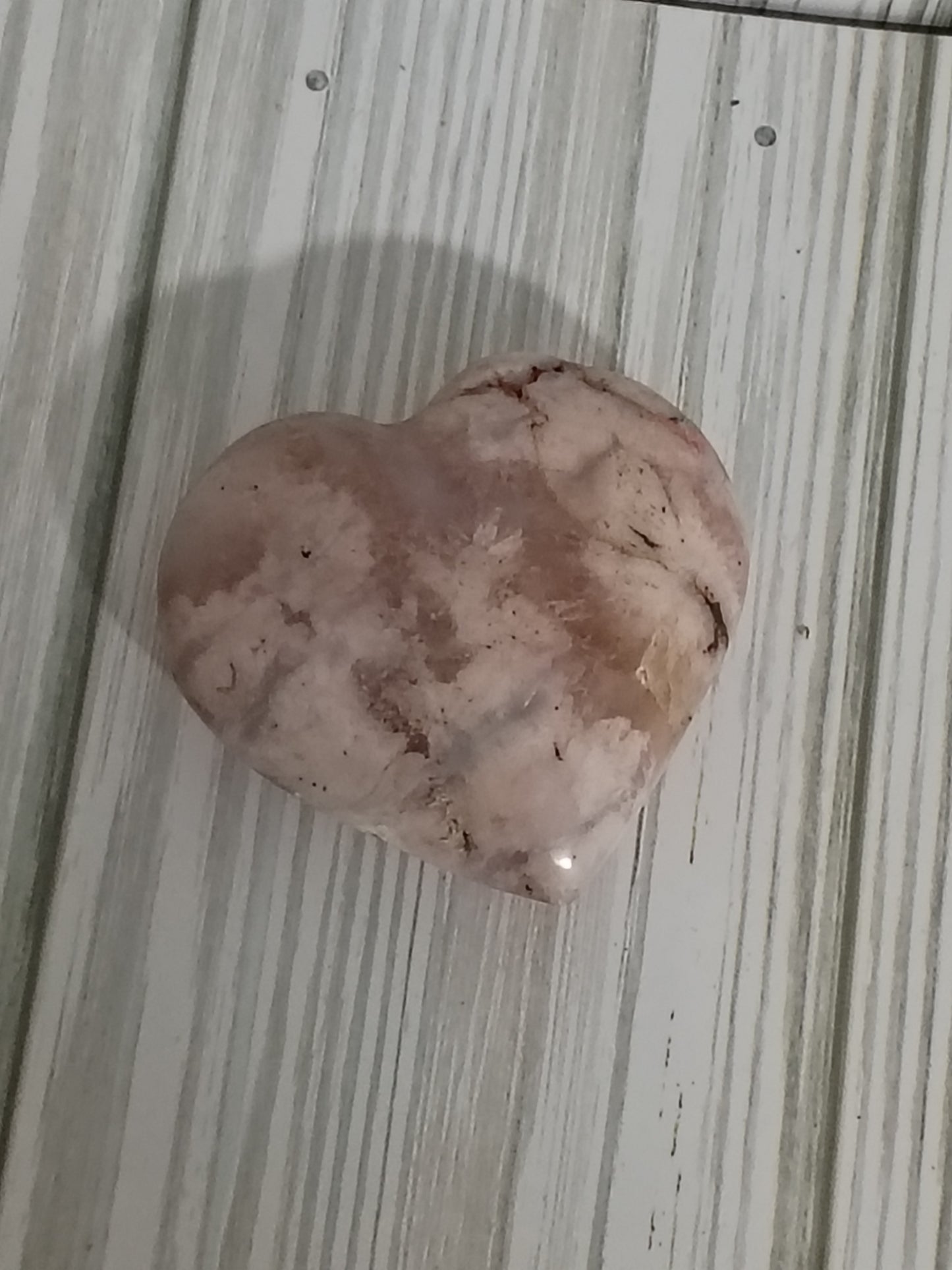 Flower Agate Heart 66g