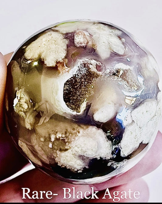 Black Agate Sphere