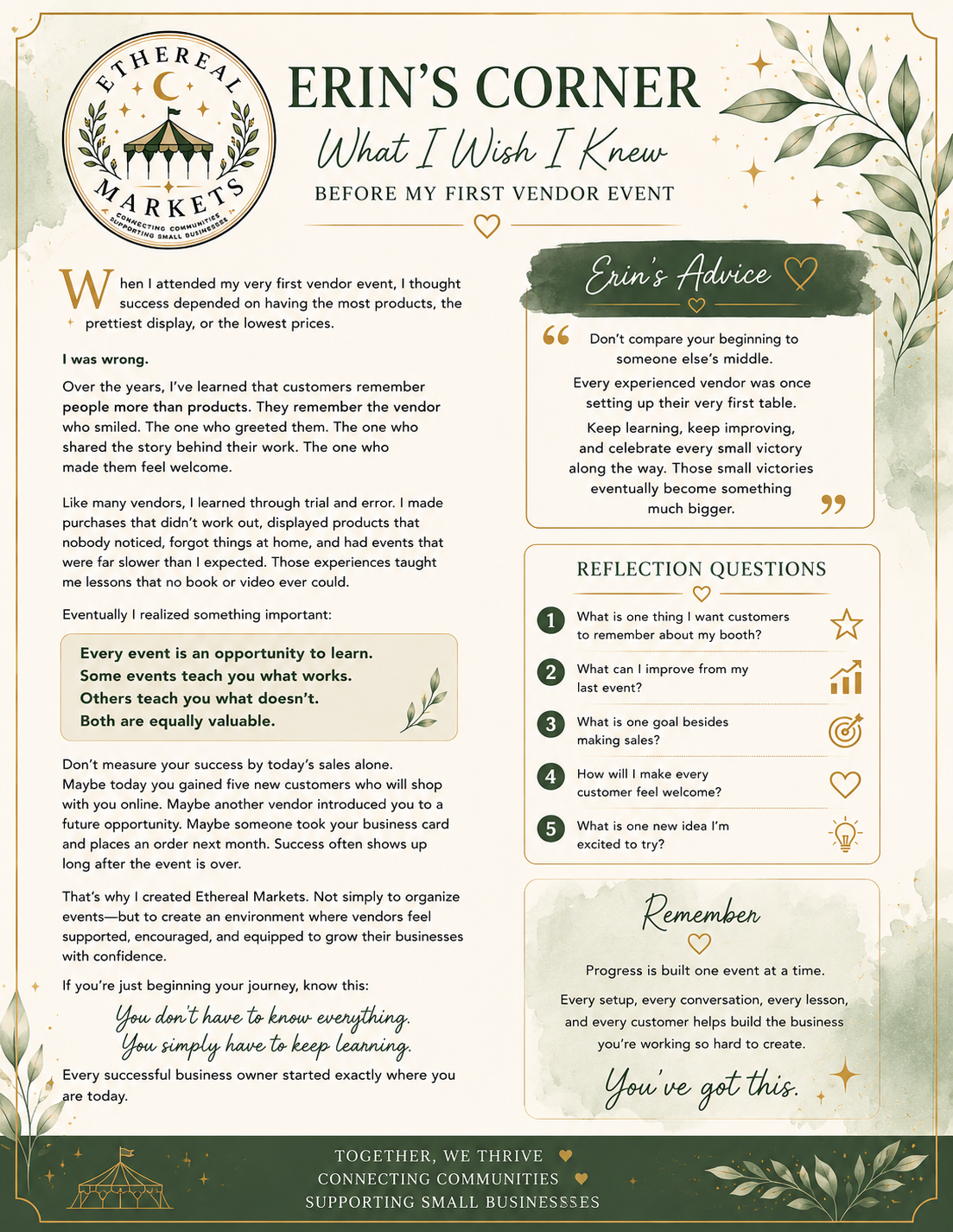 Ethereal Markets Vendor Handbook
