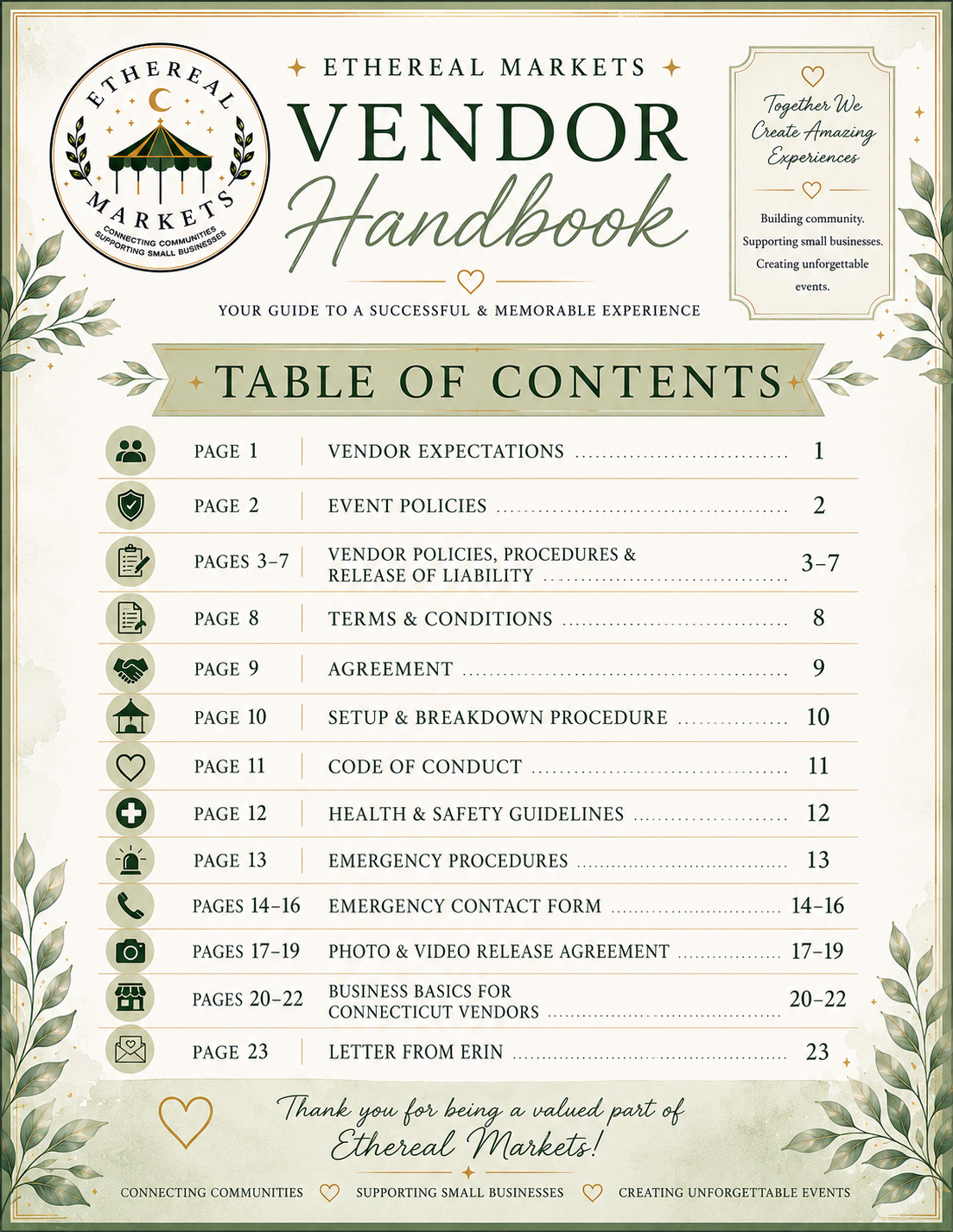 Ethereal Markets Vendor Handbook