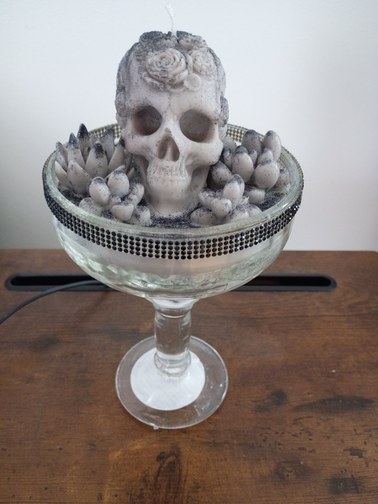 Tall Gothic Succulent Garden