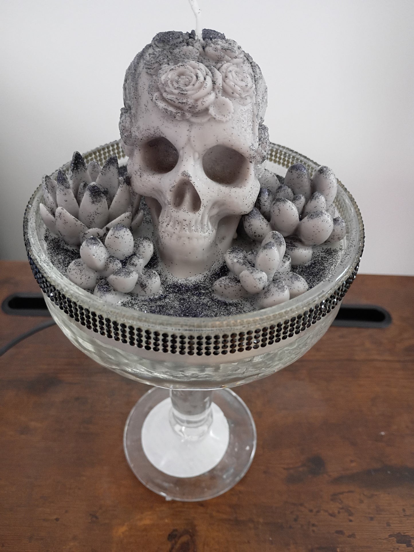 Tall Gothic Succulent Garden