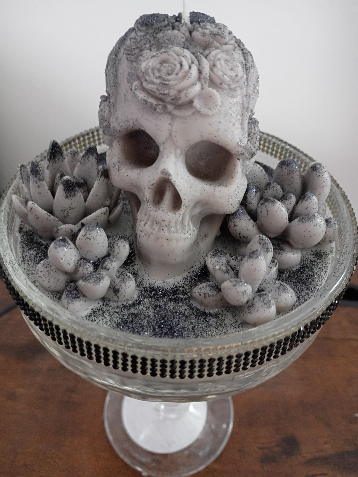 Tall Gothic Succulent Garden