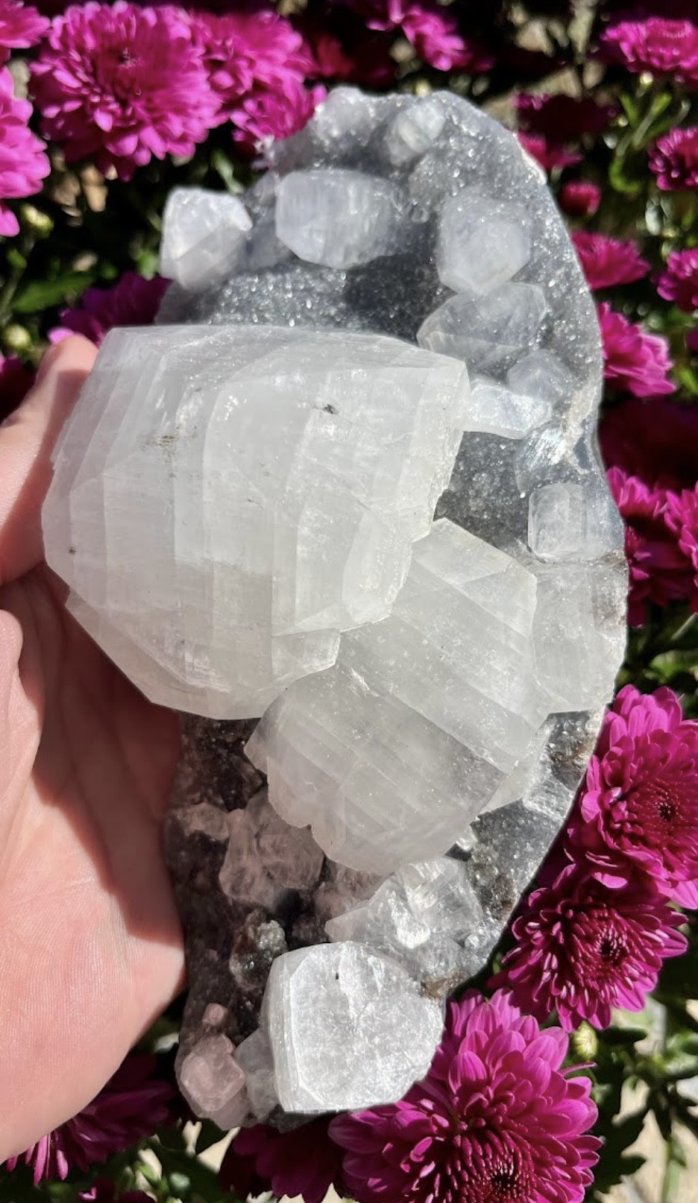 Apophyllite & Blue Chalcedony in Matrix 3KG