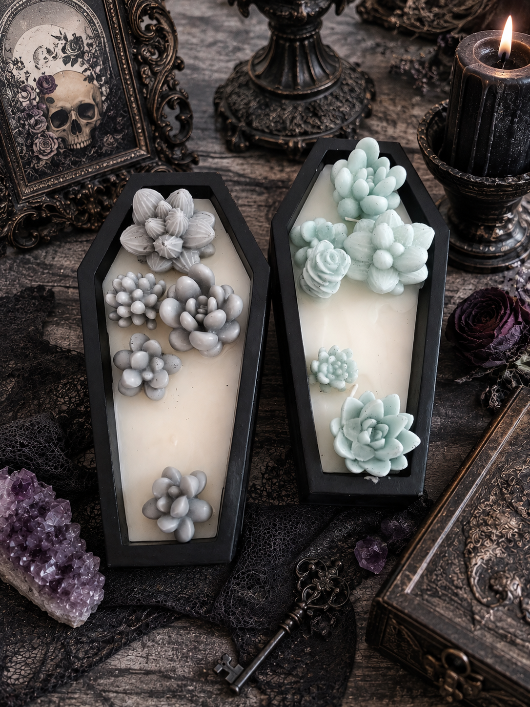 Coffin Succulent Garden