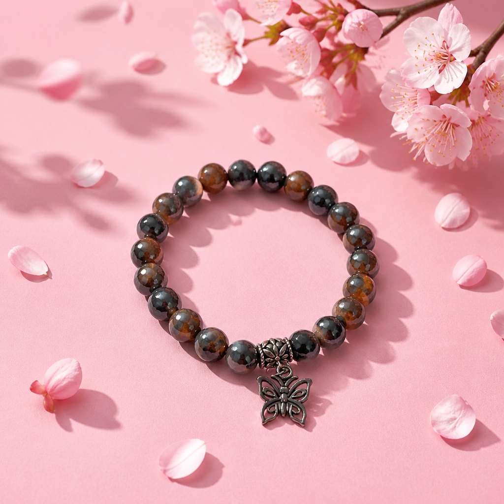 Brown, Red & Yellow Gemstone Energy Bracelets