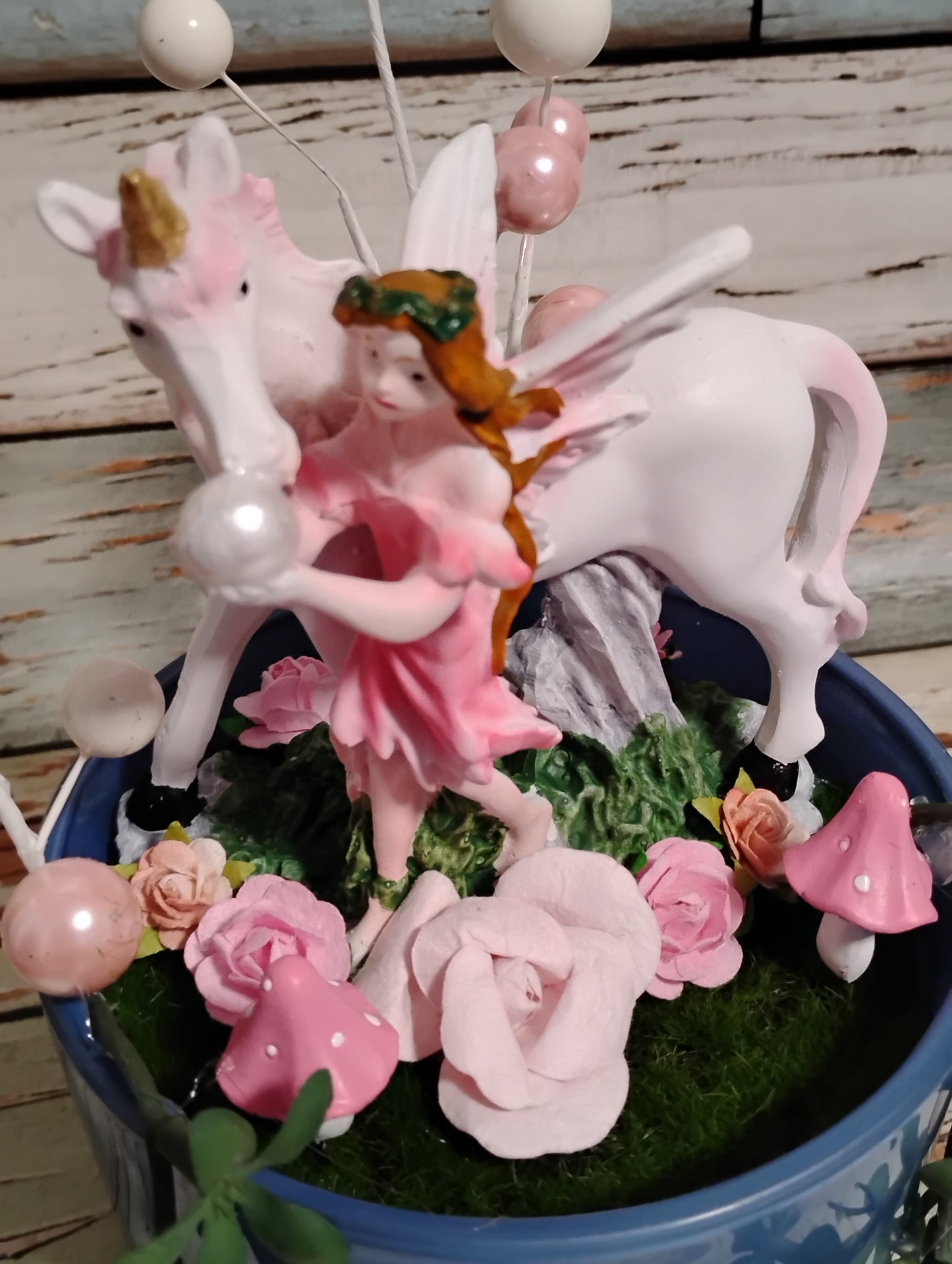 Fairy & Unicorn Fairy Garden Candle