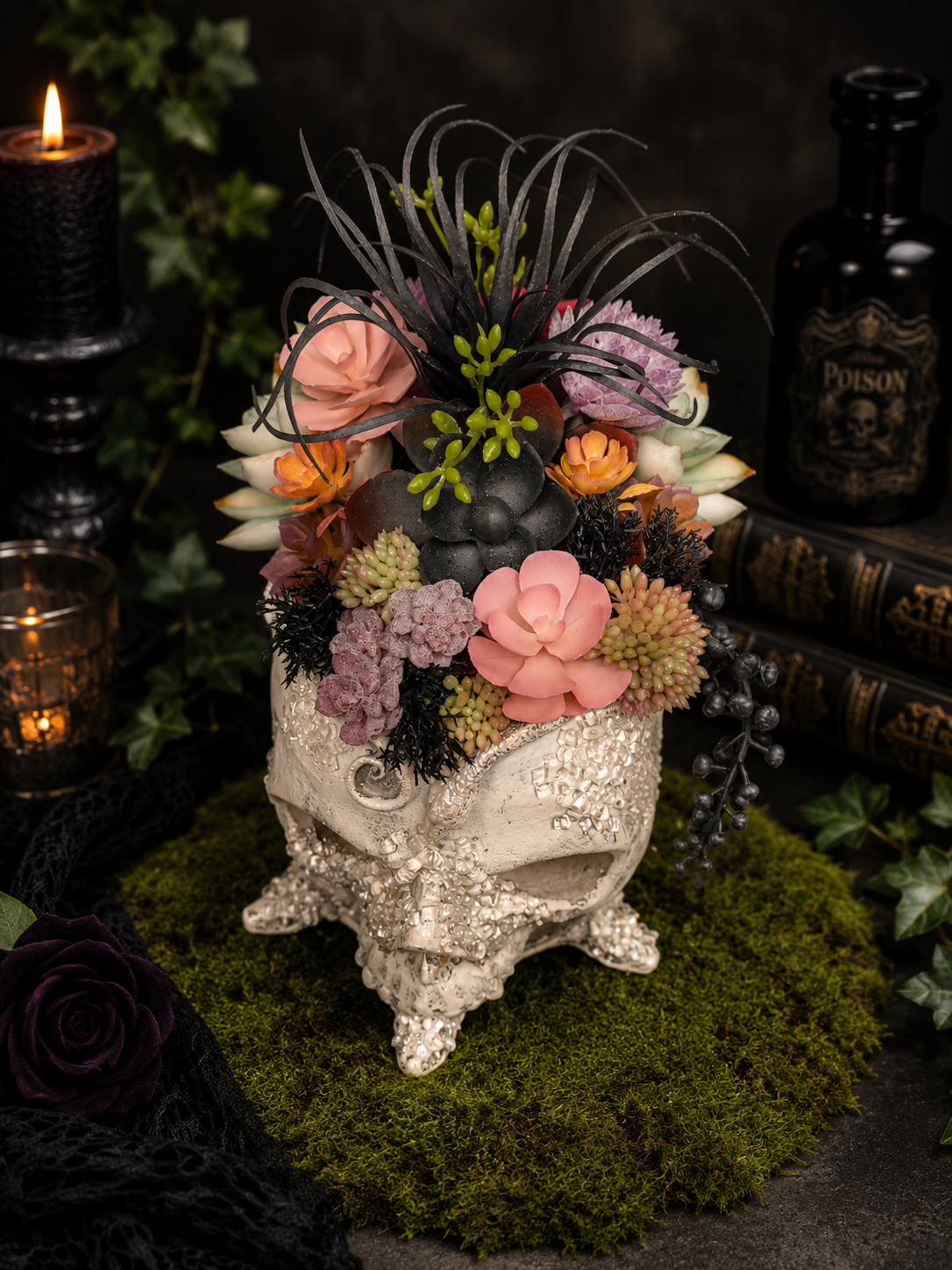 Gothic Succulent Planter