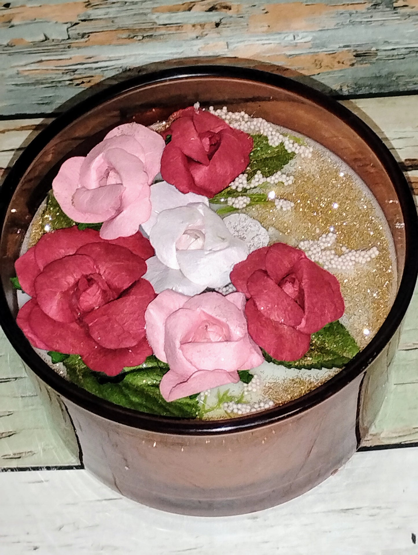 Rose & Peony Pink Container 15oz Candle