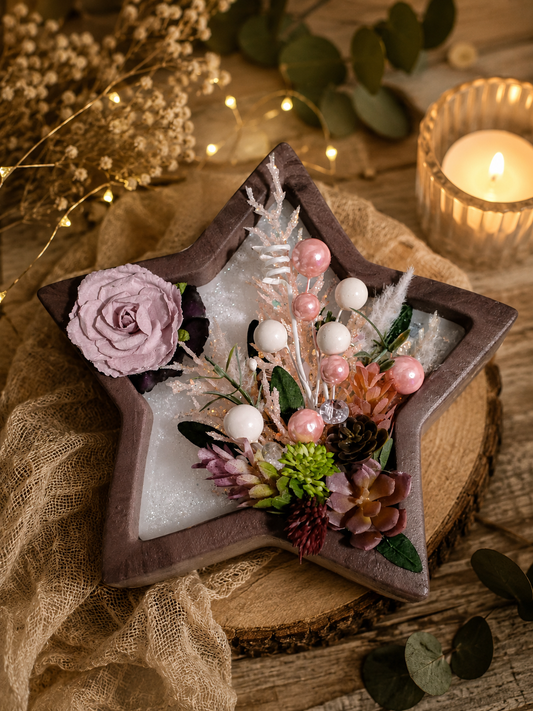 Pink Star Scenic Candle