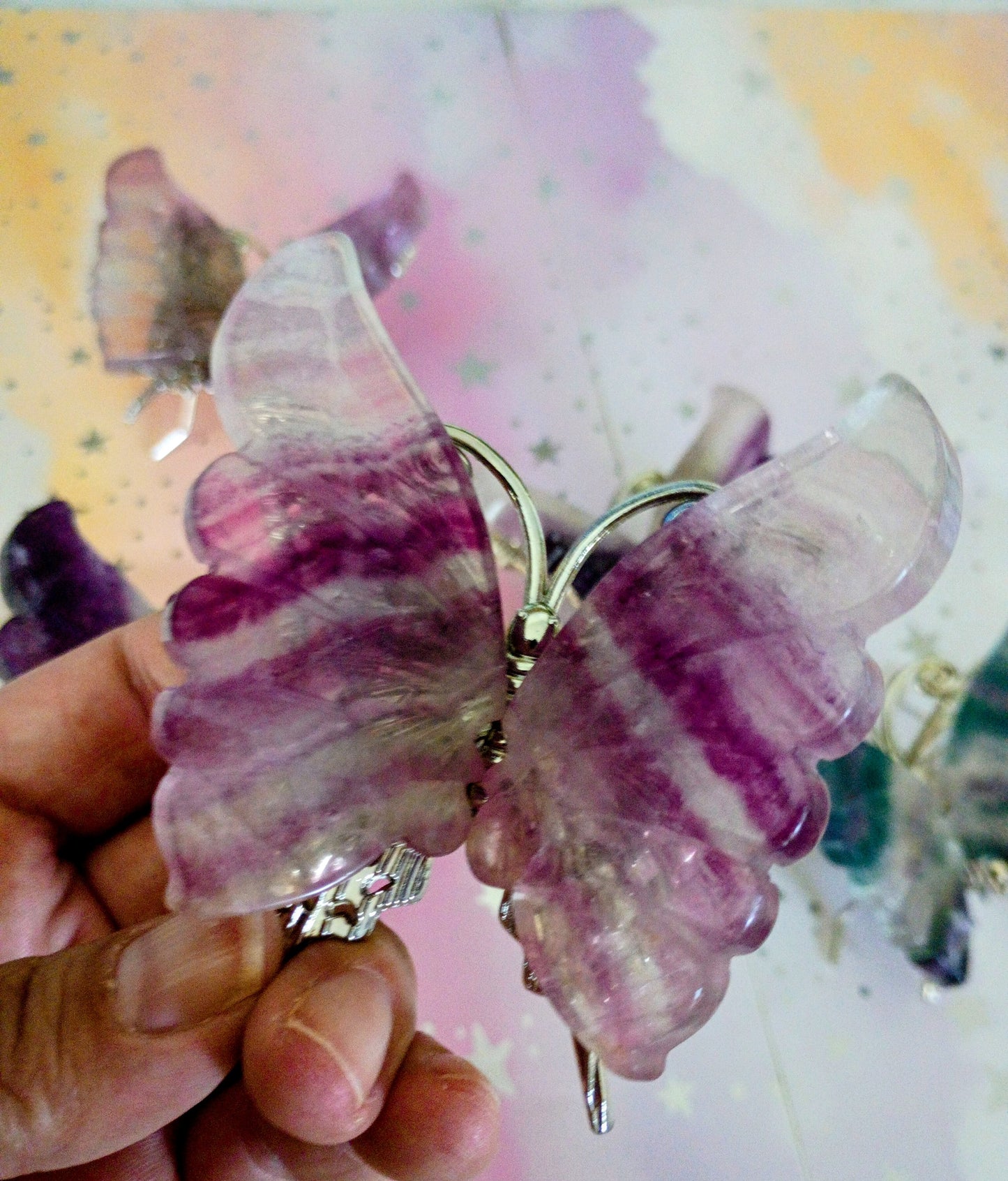 Purple Striped Fluorite Butterfly