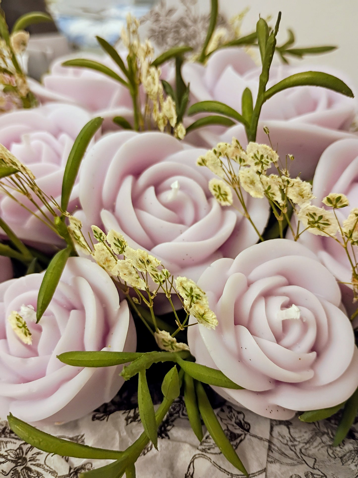 Purple Rose Bouquet, Pomelo Blossom 10 Votives