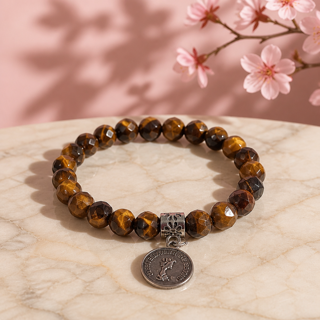 Brown, Red & Yellow Gemstone Energy Bracelets