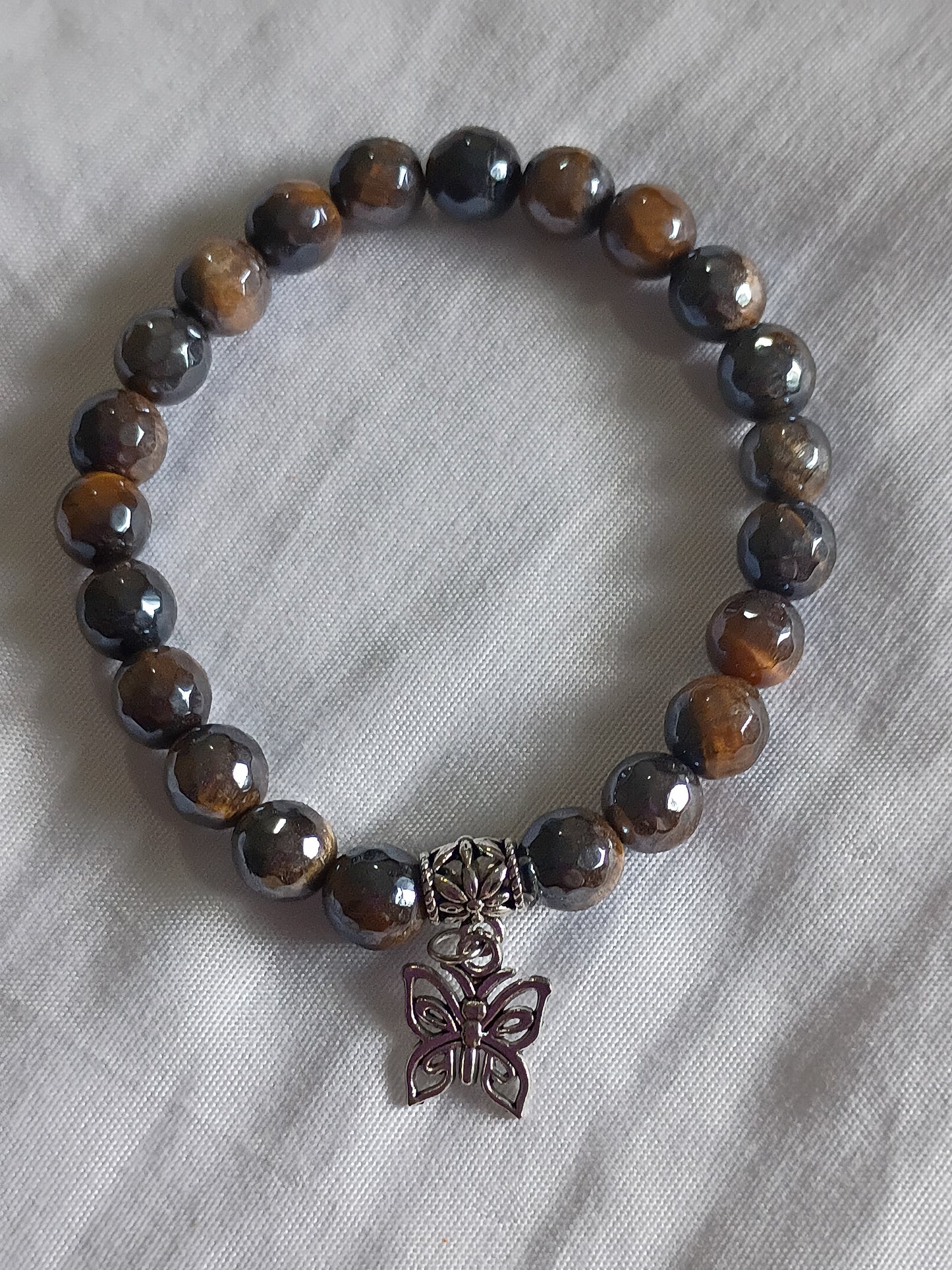 Brown, Red & Yellow Gemstone Energy Bracelets