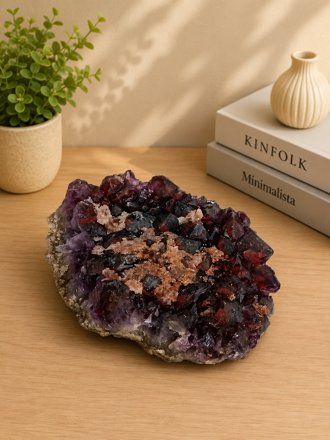 Black & Red Amethyst 460g