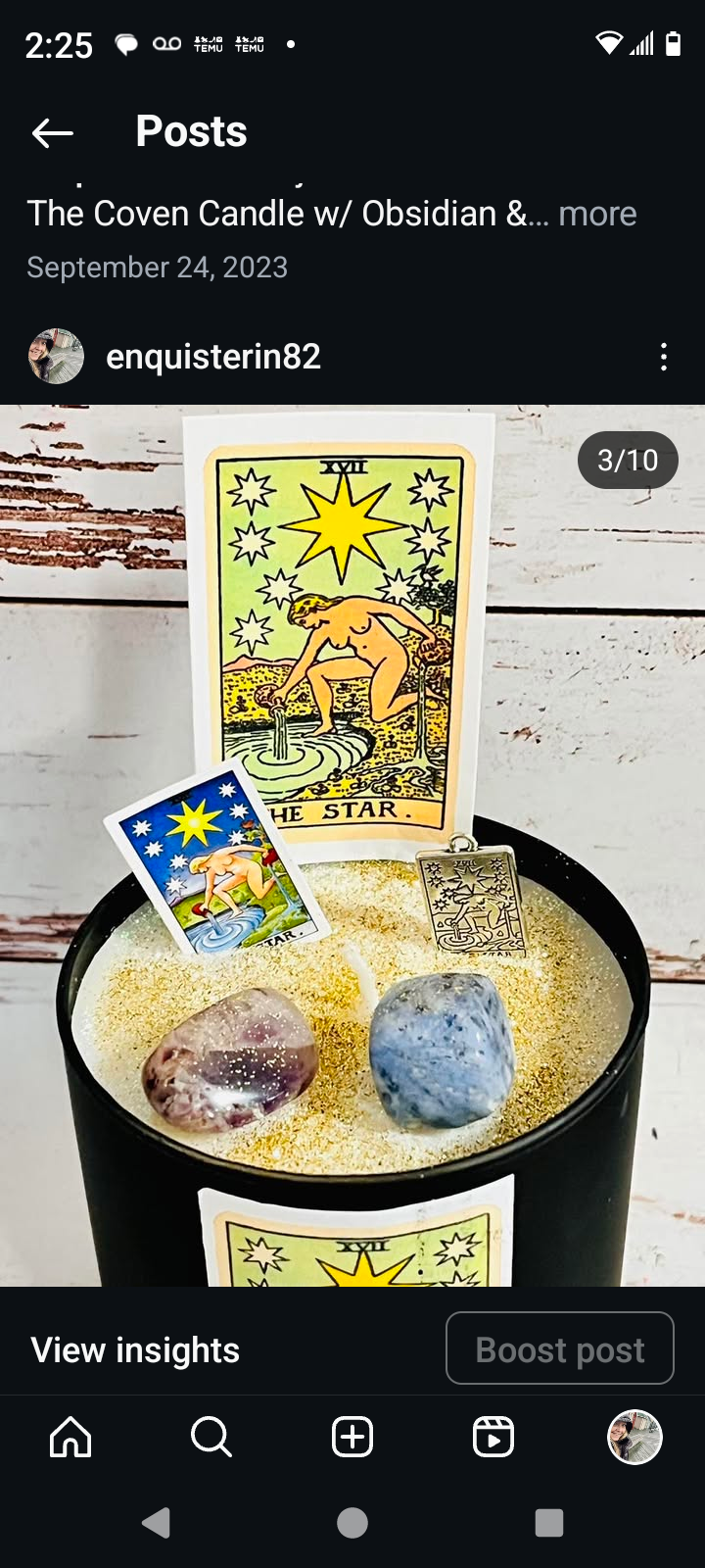 Tarot Card Candles