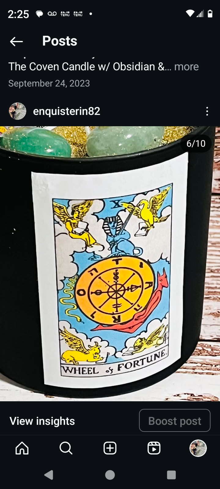 Tarot Card Candles