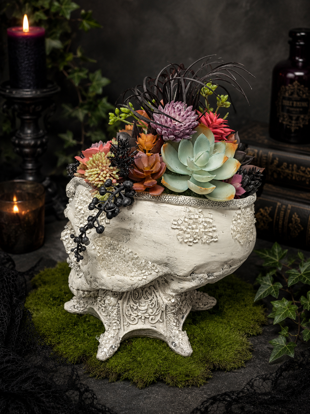Gothic Succulent Planter