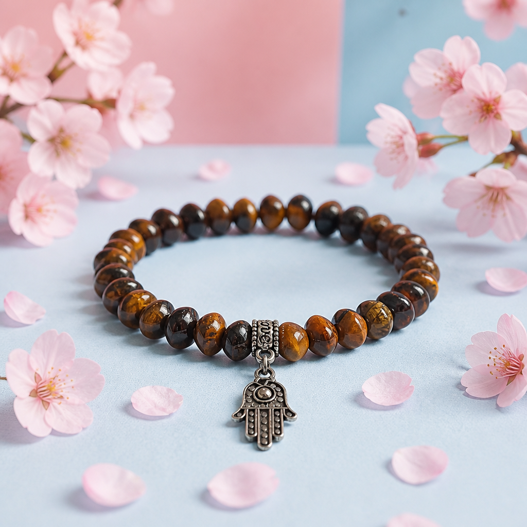 Brown, Red & Yellow Gemstone Energy Bracelets