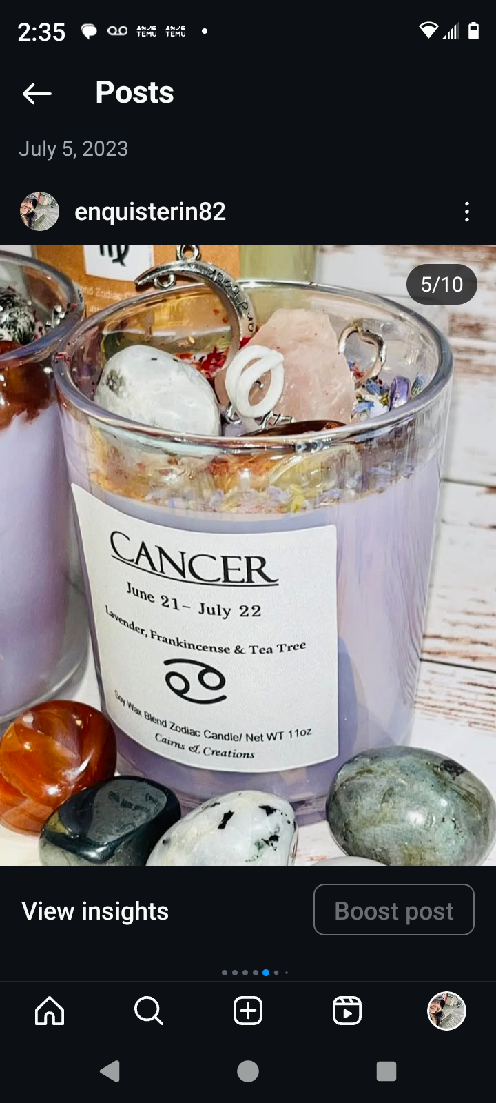 Zodiac Votives w/ Crystals