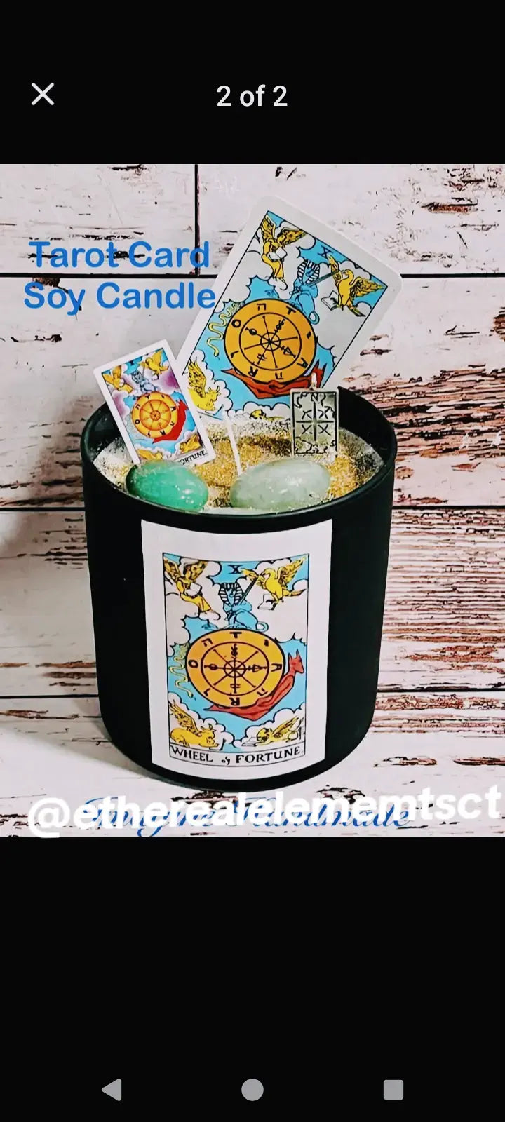 Tarot Card Candles