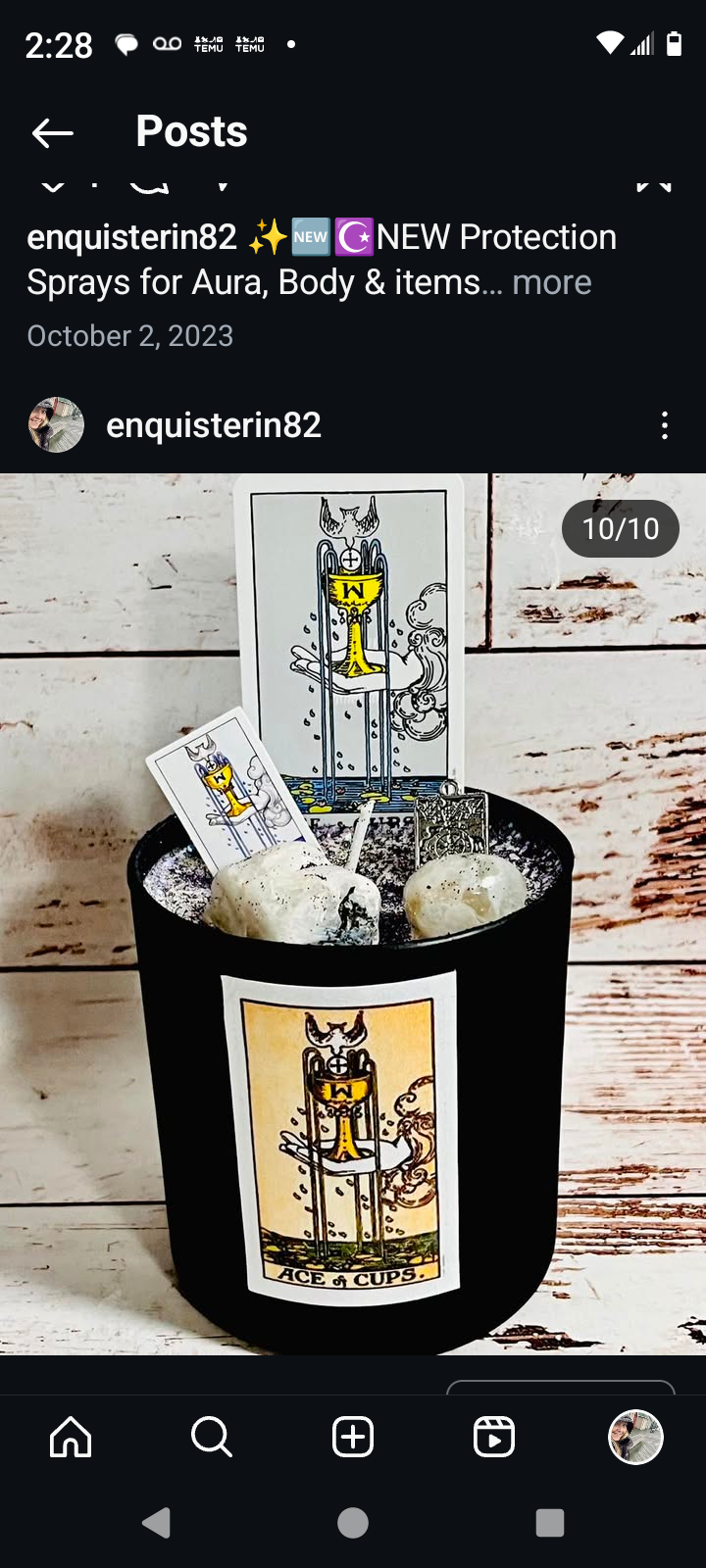 Tarot Card Candles