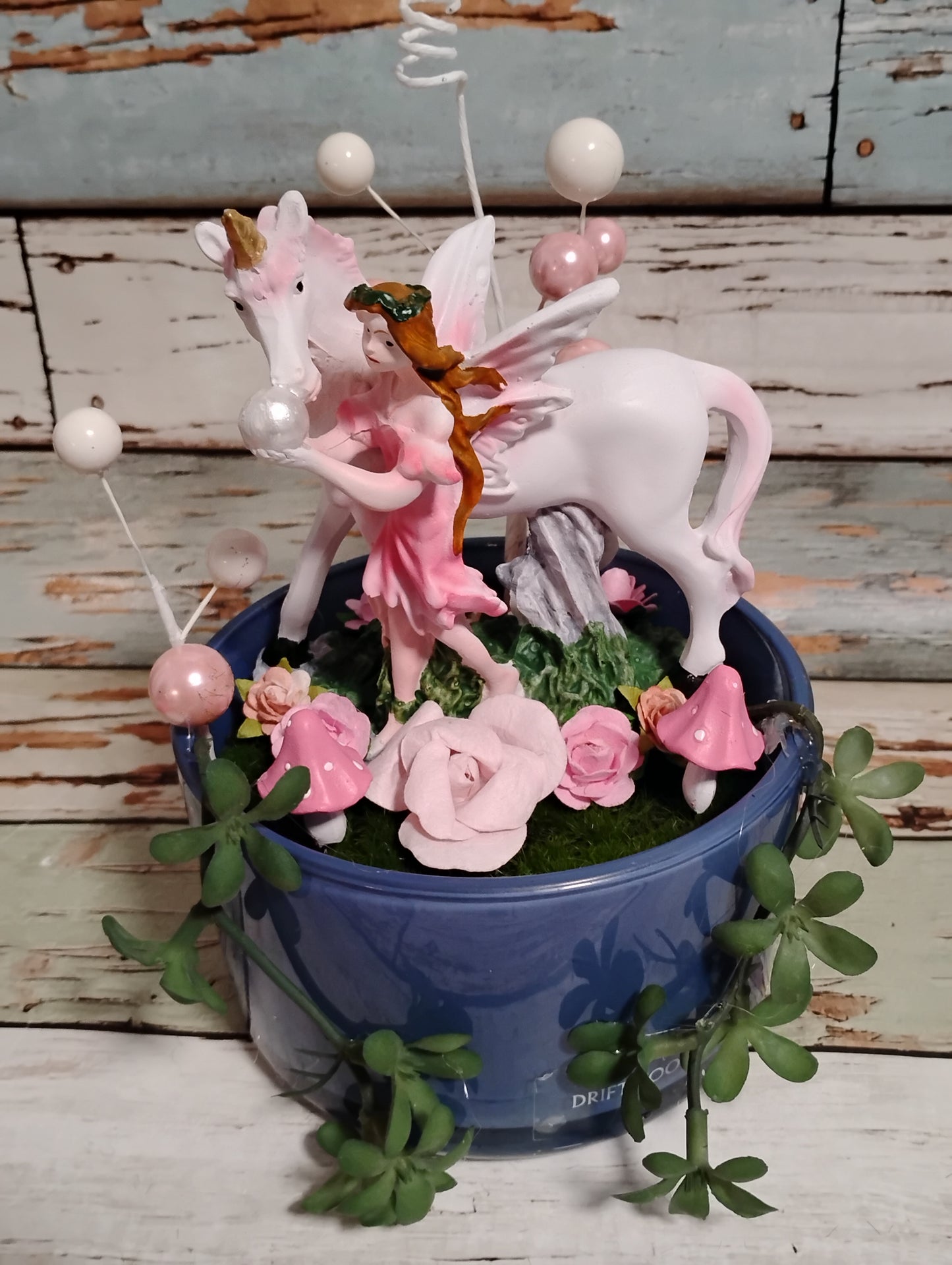 Fairy & Unicorn Fairy Garden Candle