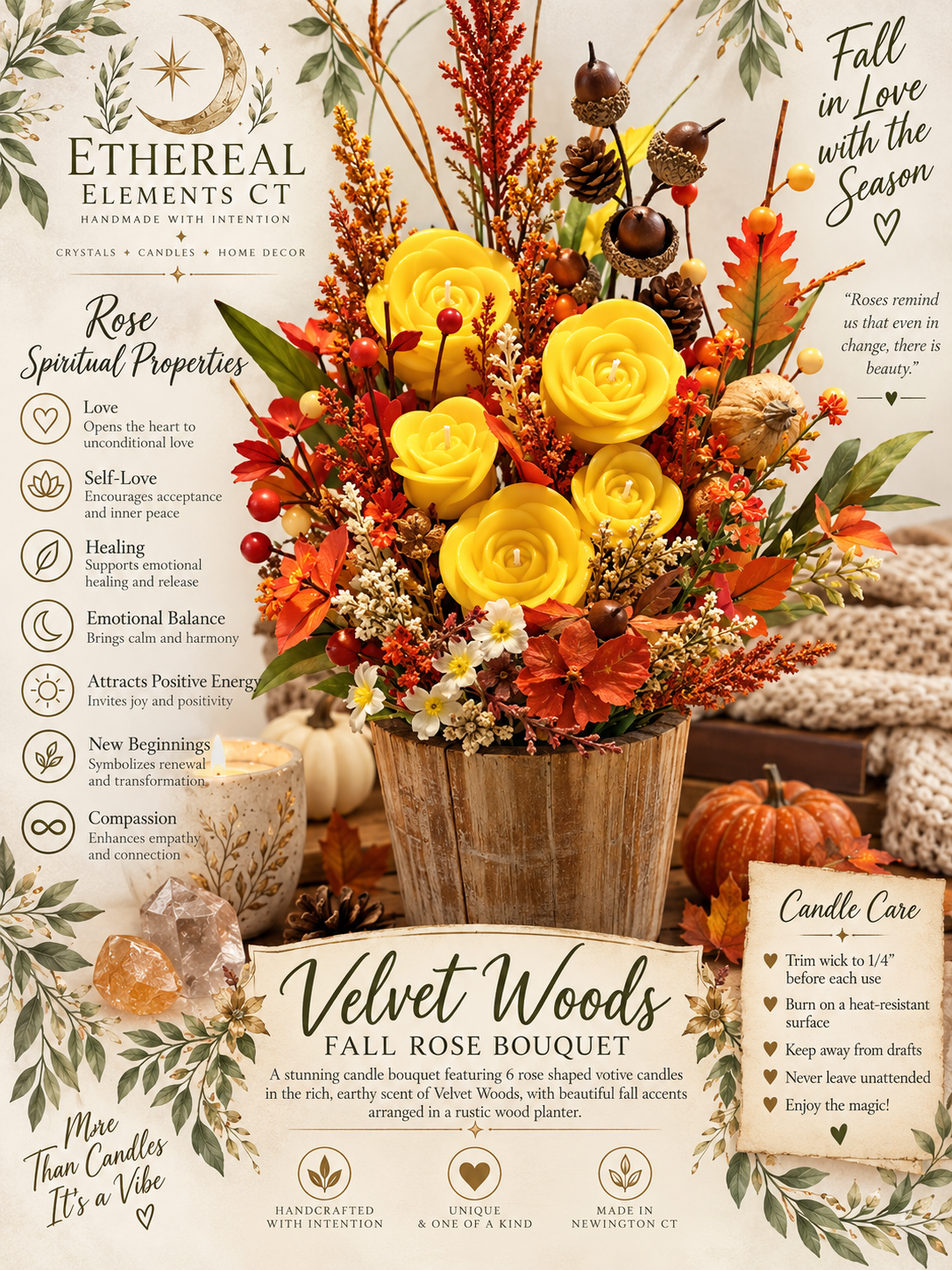 Yellow Velvet Woods Bouquet