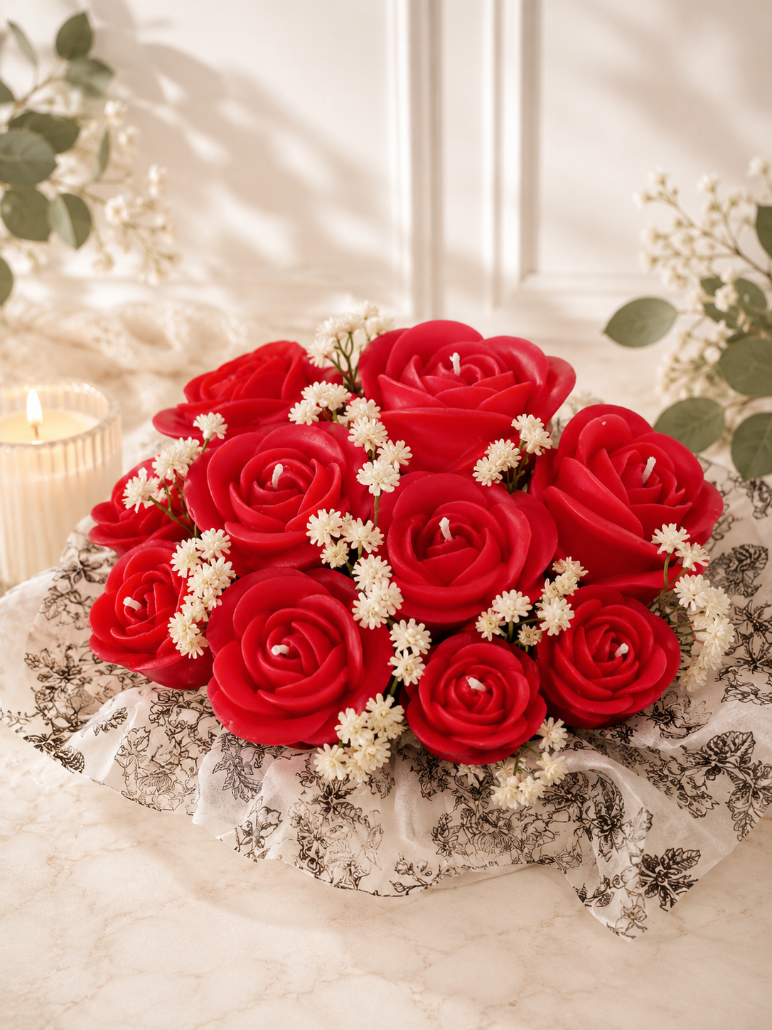 Red Rose Bouquet 10 Votives