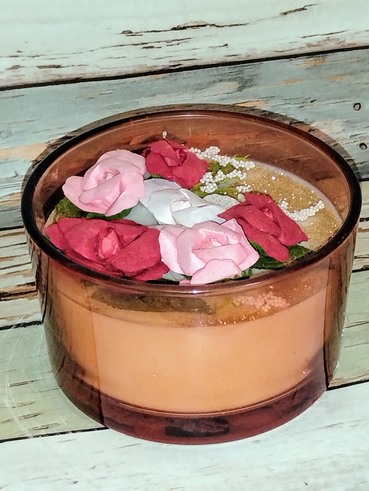 Rose & Peony Pink Container 15oz Candle