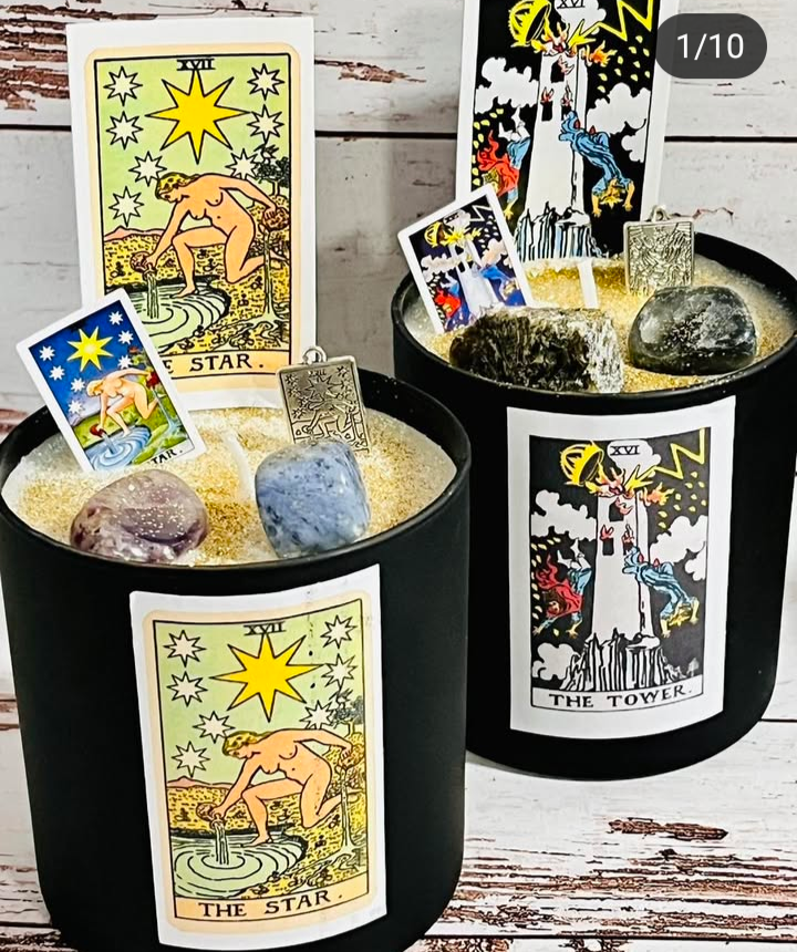 Tarot Card Candles