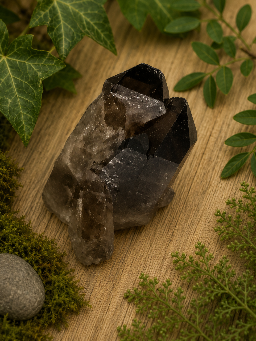 Smokey Quartz Points 35g