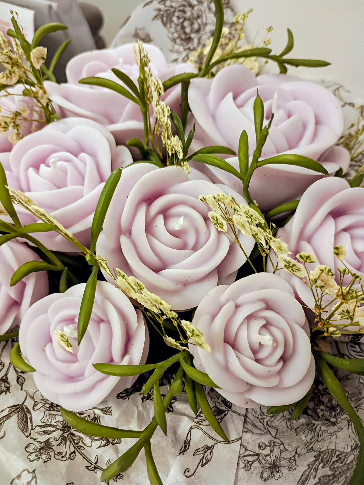 Purple Rose Bouquet, Pomelo Blossom 10 Votives