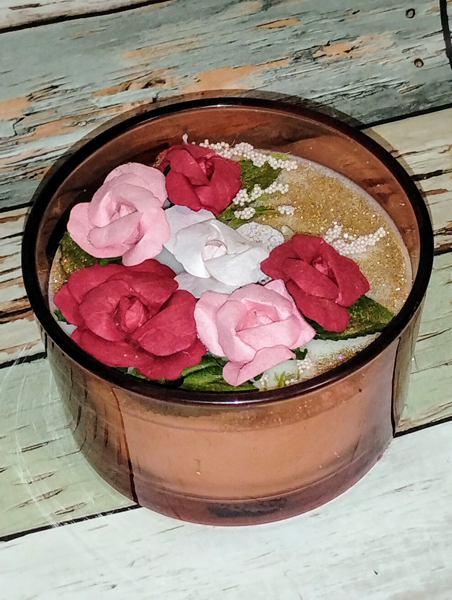 Rose & Peony Pink Container 15oz Candle