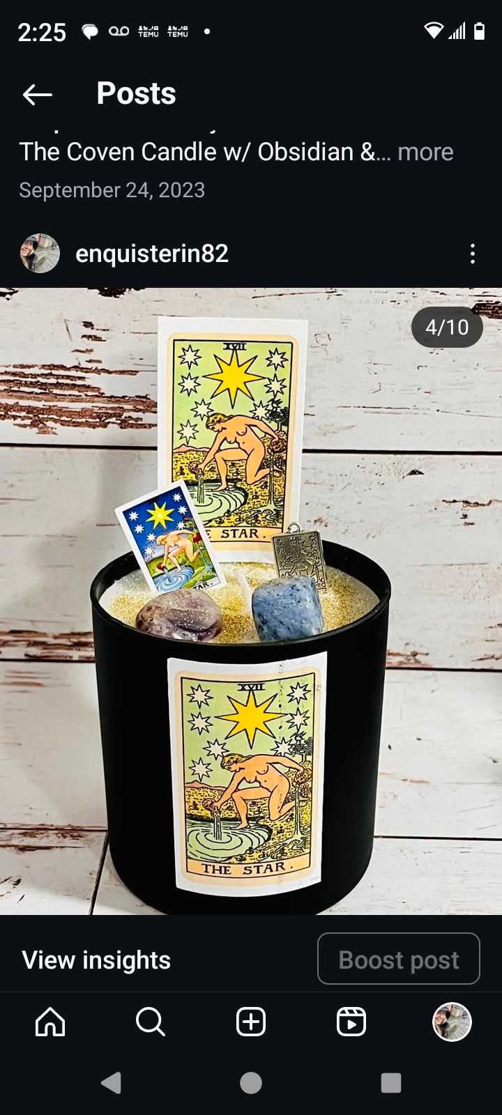 Tarot Card Candles