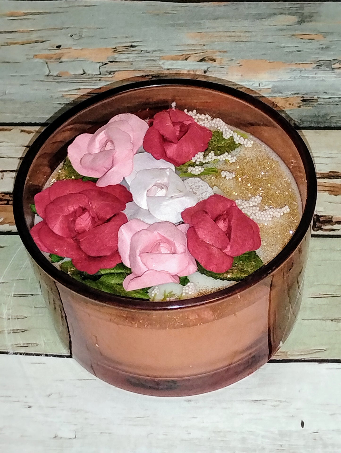 Rose & Peony Pink Container 15oz Candle