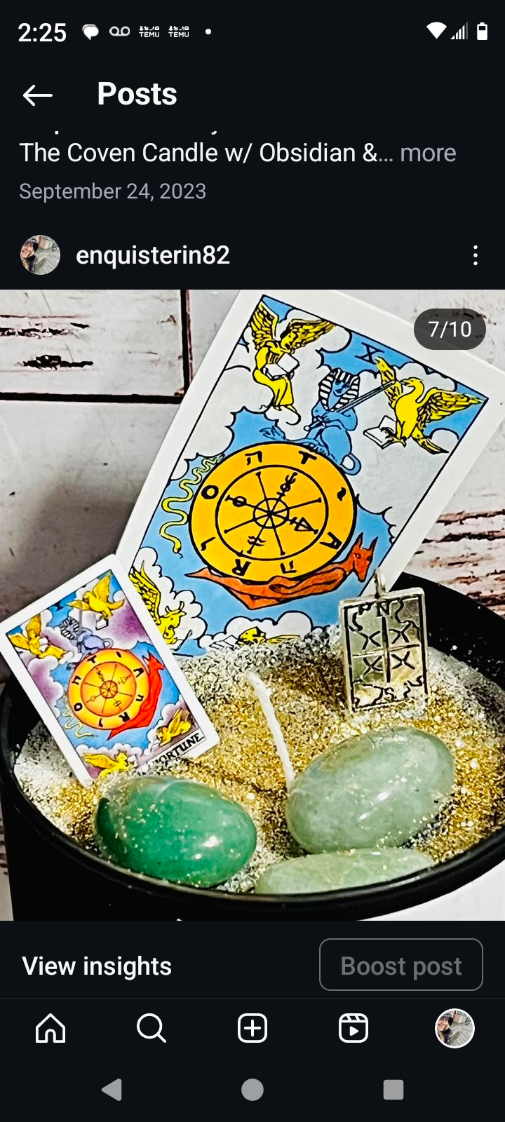 Tarot Card Candles