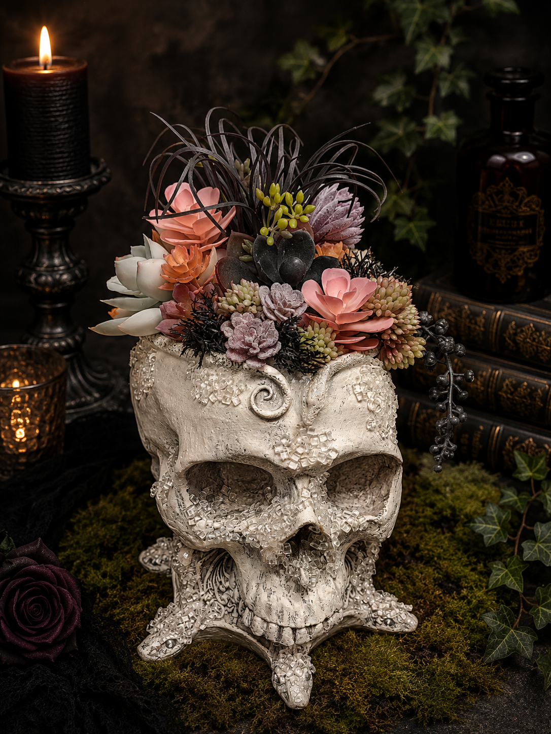 Gothic Succulent Planter