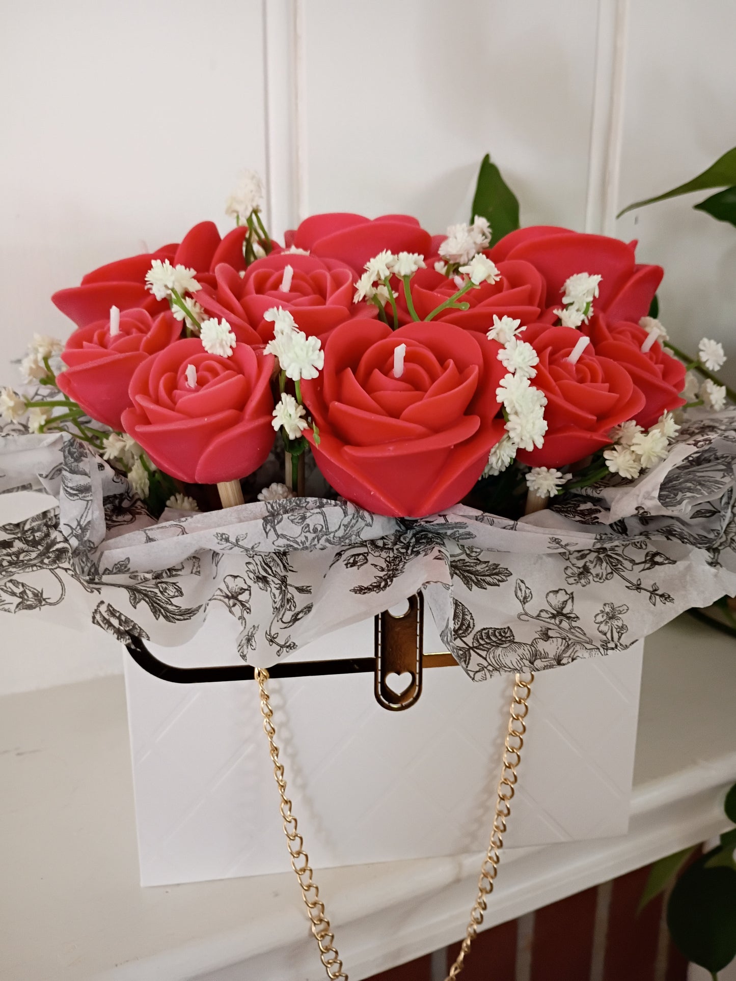 Red Rose Bouquet 10 Votives