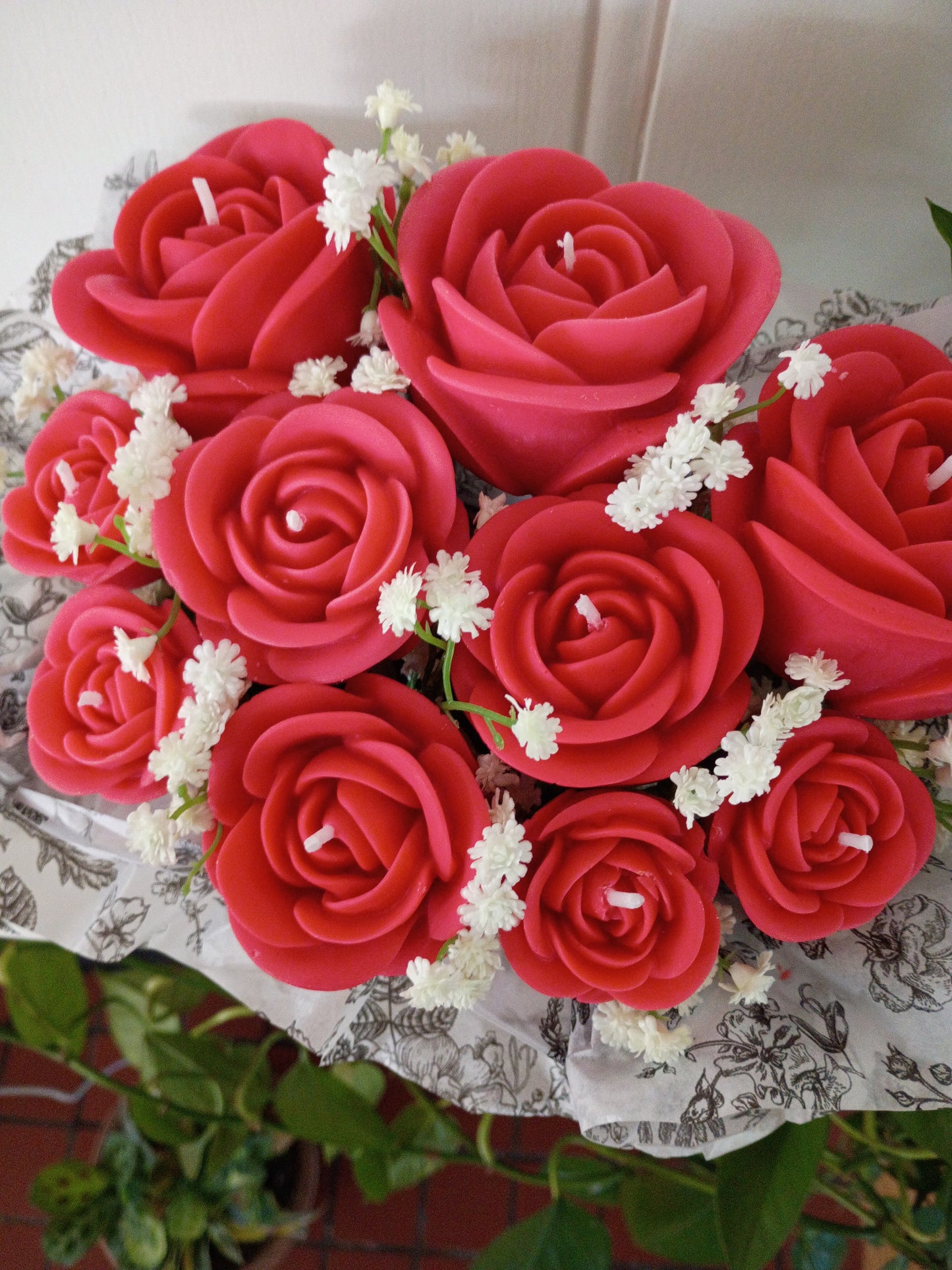 Red Rose Bouquet 10 Votives