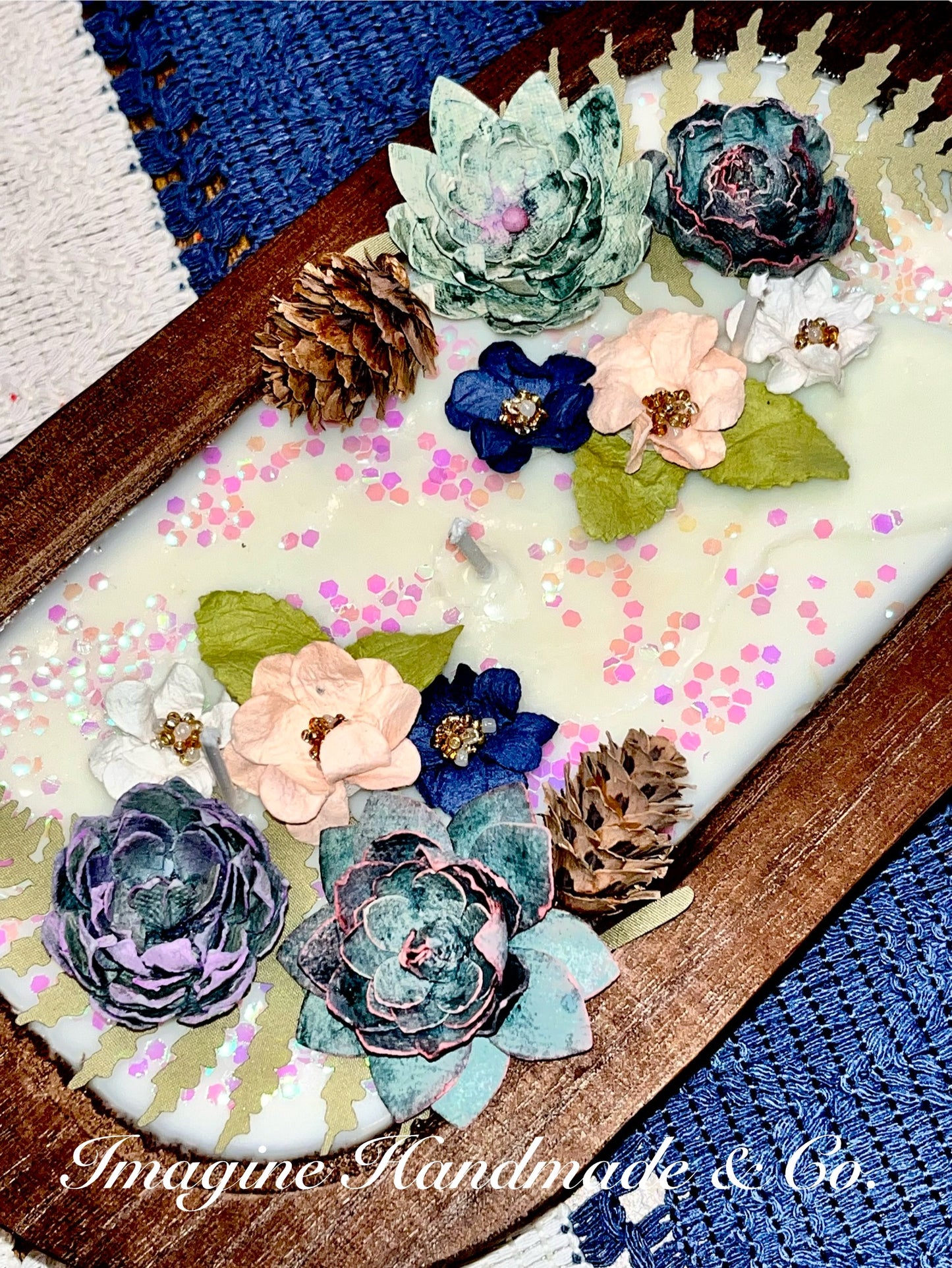 Magnolia Blossom Dough Bowl Candle
