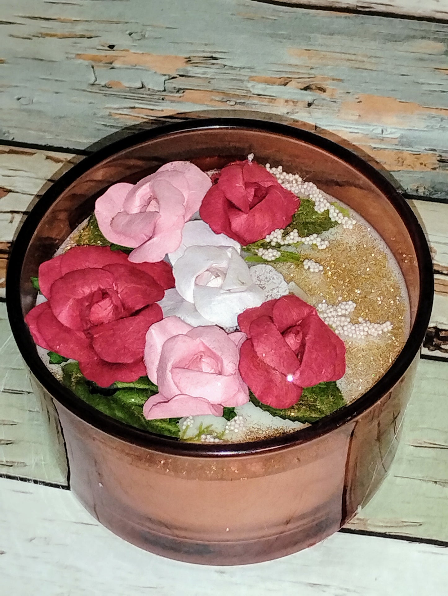 Rose & Peony Pink Container 15oz Candle