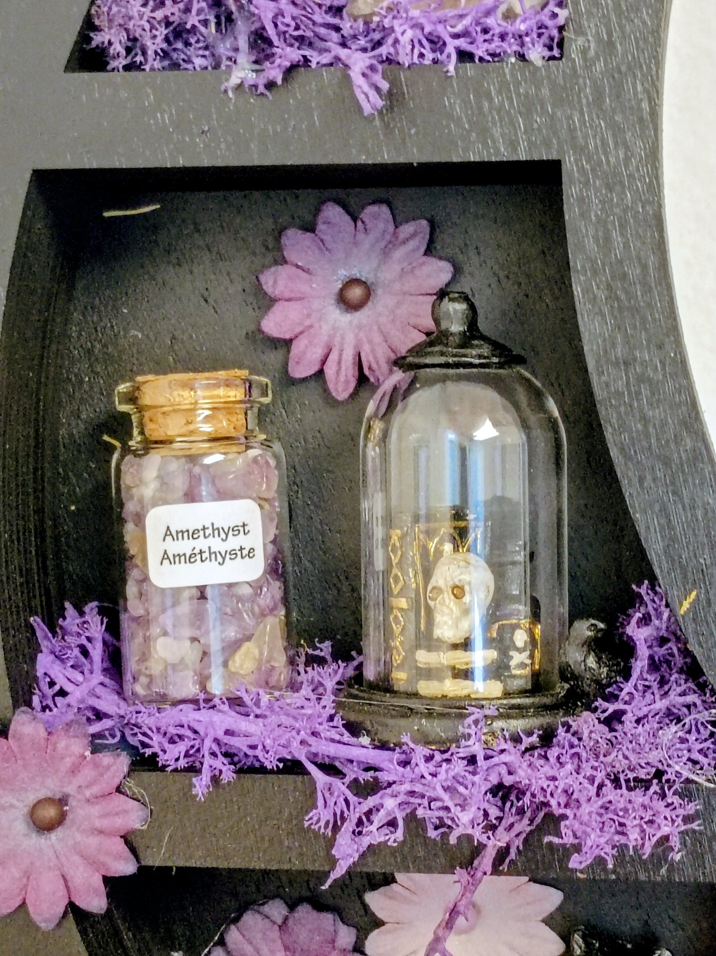 Cat n Moon Crystal Display, w Crystals