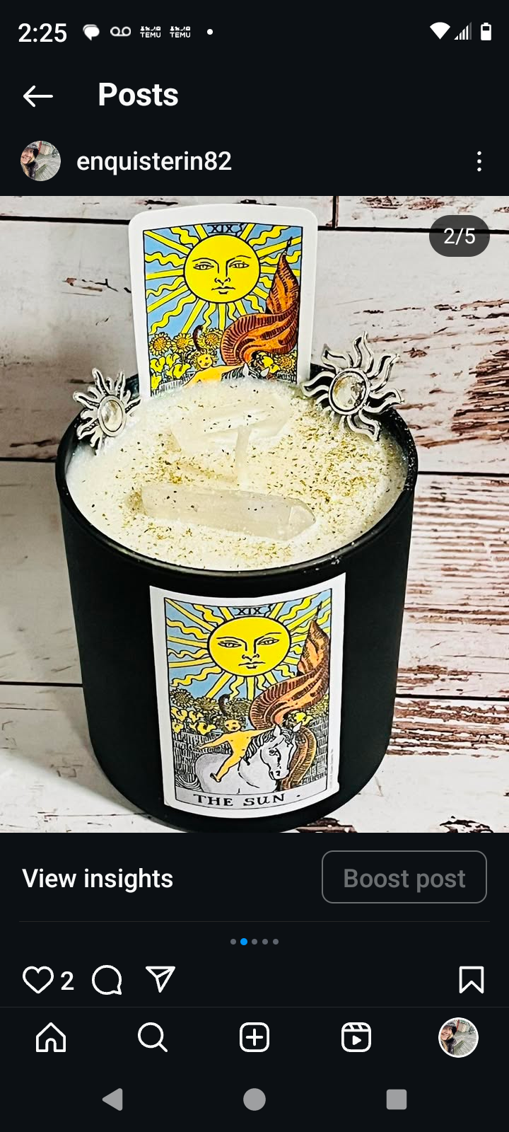 Tarot Card Candles