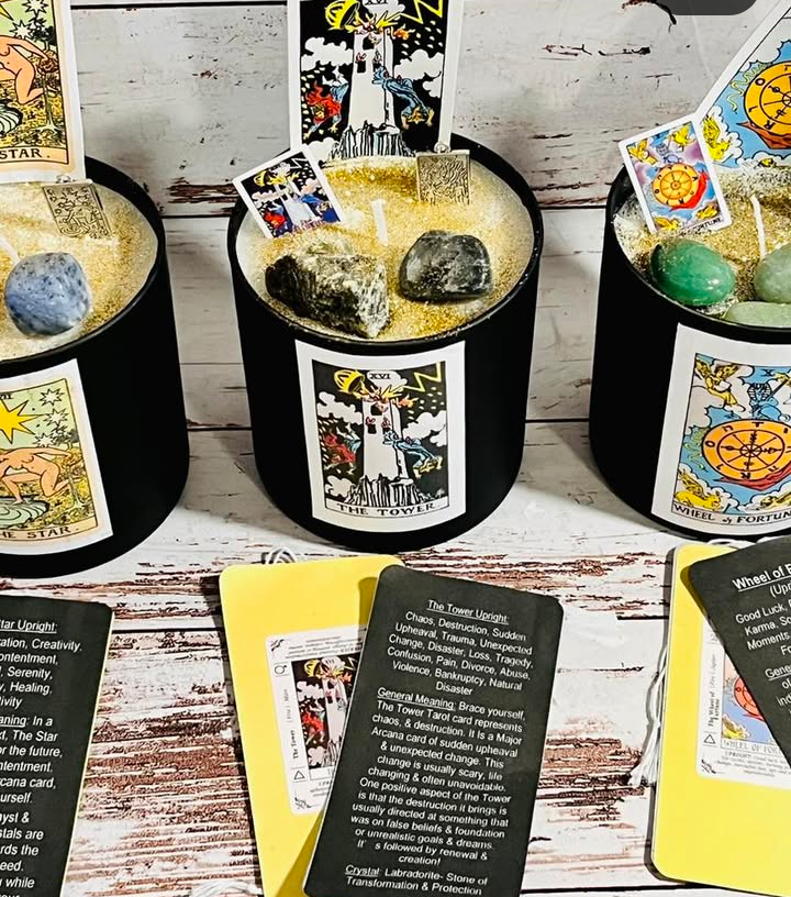 Tarot Card Candles